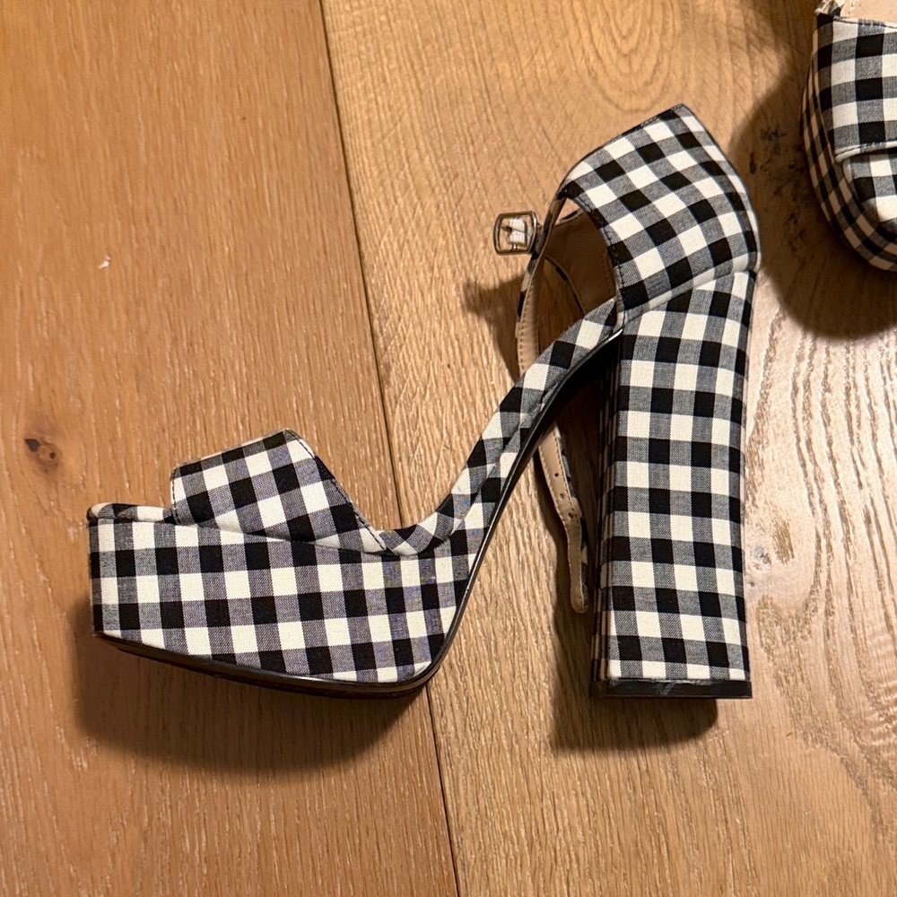 Steve Madden Gingham Platform Heels - image 2